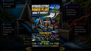 Hydroelectric Power Plant Explained 💧⚡ | #Shorts
