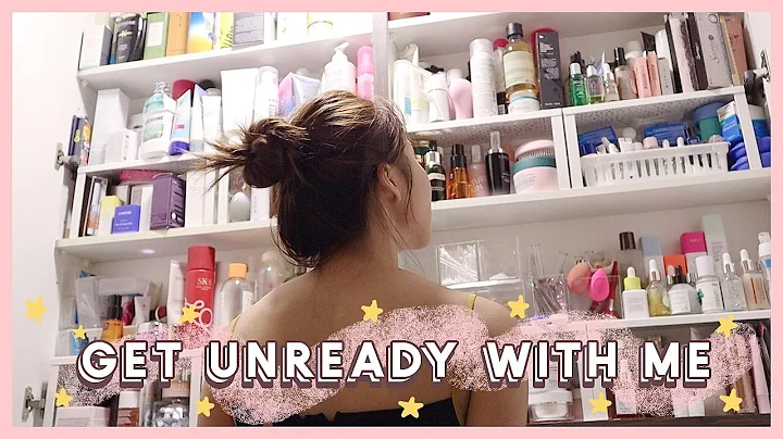 GET UNREADY WITH ME + Night time Skincare Routine | MONGABONG