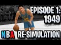 I Reset The NBA to 1949 and Re-Simulated NBA HISTORY! | The FIRST NBA Superstar (Episode 1)