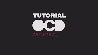 OCD Renamer for After Effects Tutorial
