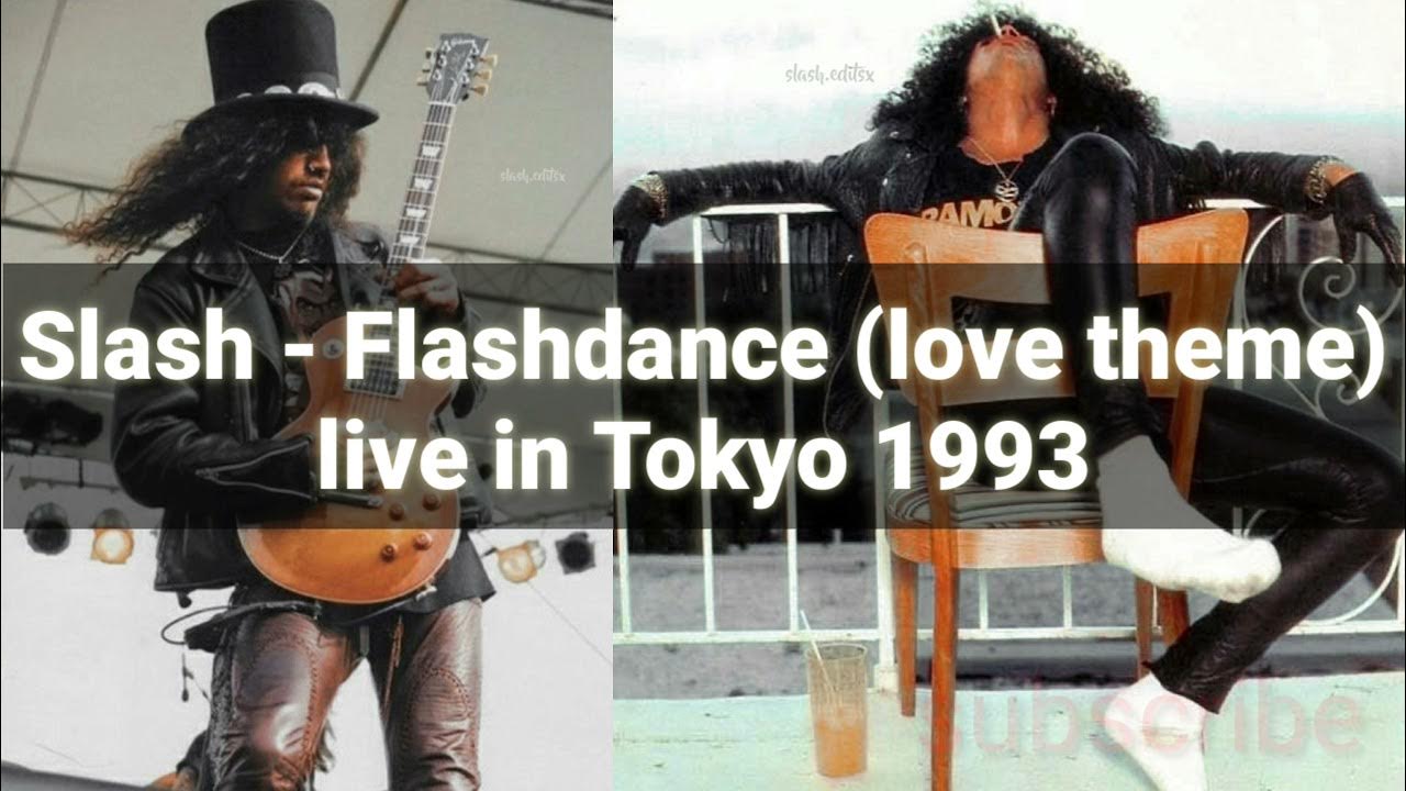 Slash - Love theme song(flashdance) live in Tokyo '93 guitar backingtrack eb tune Slash - Love theme song(flashdance) live in Tokyo '93 guitar backingtrack eb tune