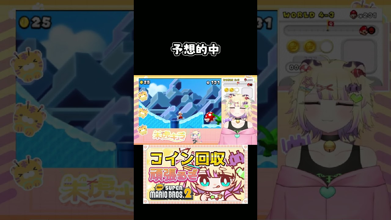 予想的中 #retro #vtuber #retrogaming #ゲーム実況 #スーパーマリオブラザーズ2 #マリオ #newsupermariobros2 #newスーパーマリオブラザーズ