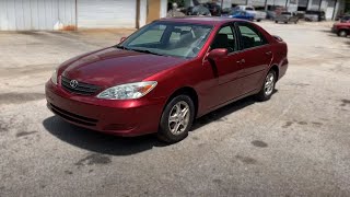 Career Overview 2002 Toyota Camry with a new engine
