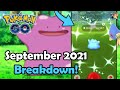 SEPTEMBER 2021 Event Breakdown In Pokémon GO! | Research, Raids, Spotlight Hours & Community Day!