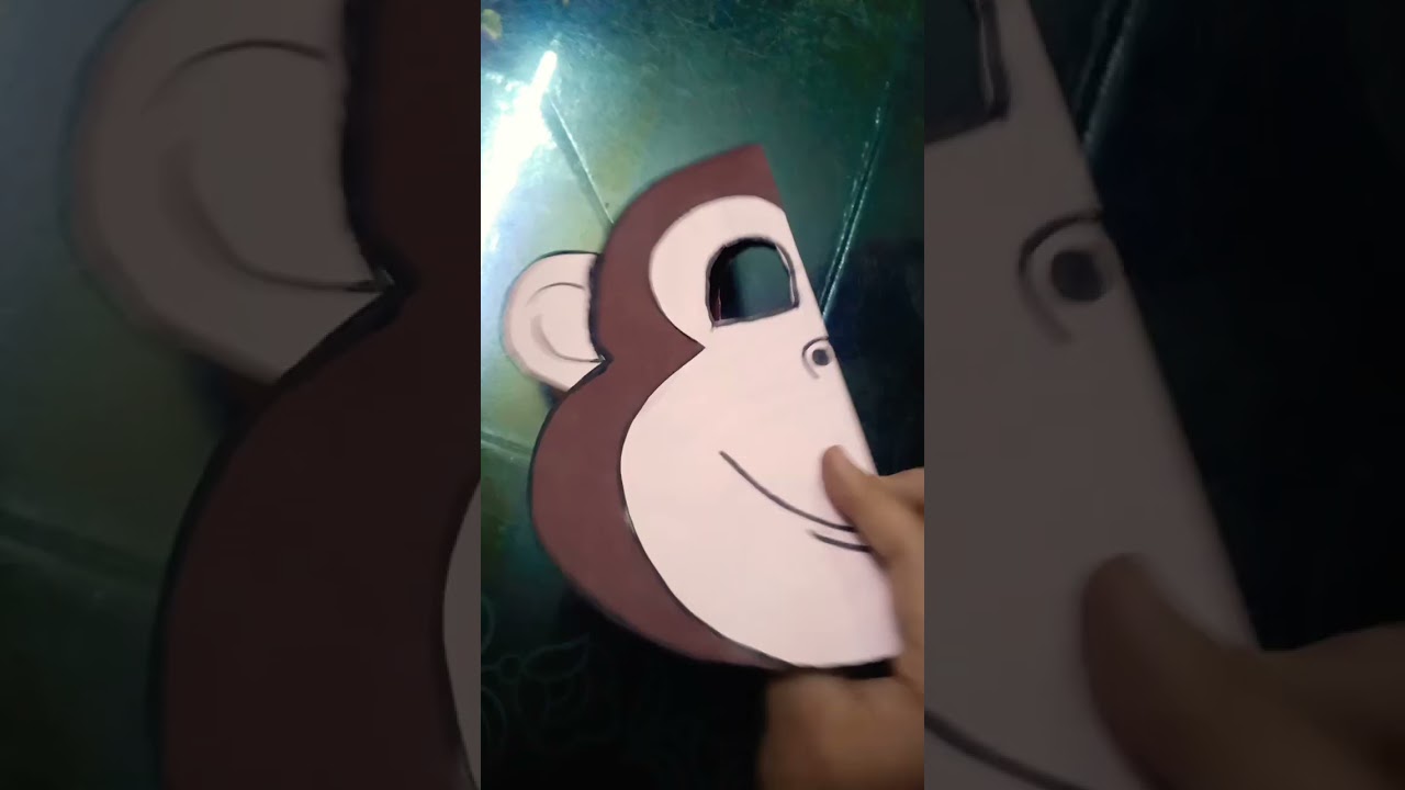 DIY monkey mask 🎭🎭 