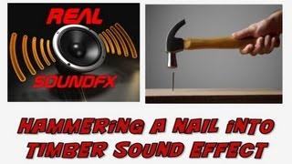 Hammer Nail Into Timber Wood Sound Effect  Realsoundfx