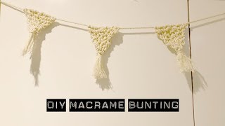 DIY Macrame Bunting