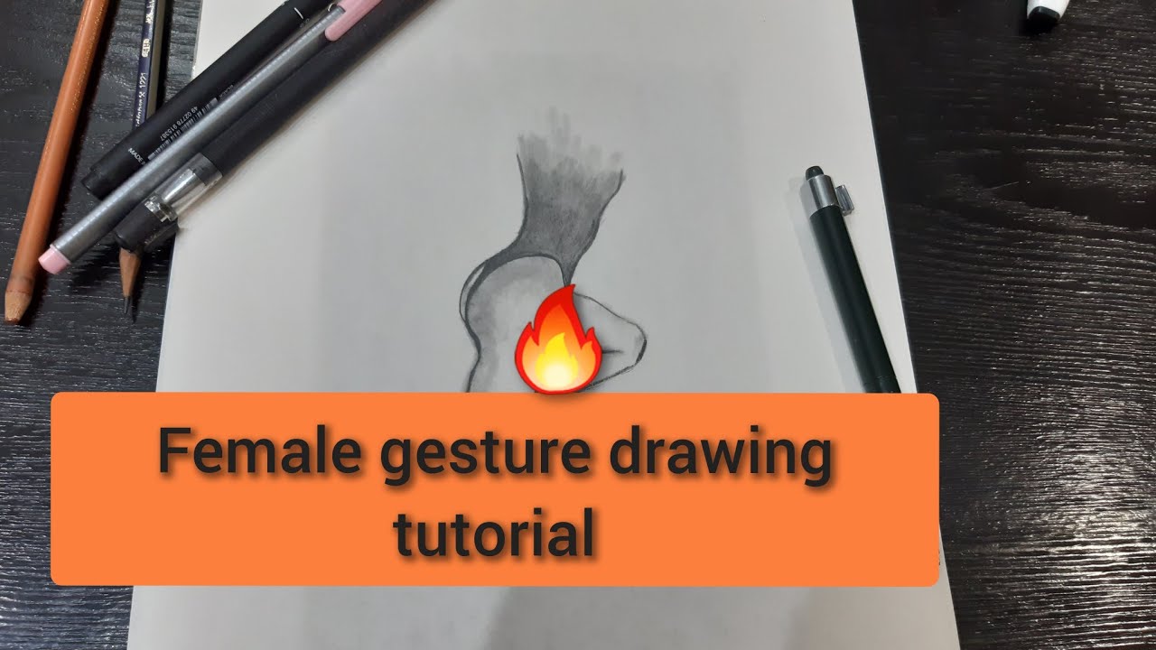 gesture drawing |female figure drawing|🔥 - YouTube