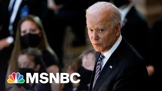 Biden Honors Fallen U.S. Capitol Officer William Evans In Emotional Remarks | MSNBC