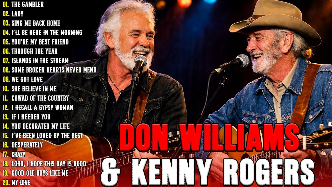 Kenny Rogers, Don Williams Songs Collection 🔥The Best Classic Country Music of All Time 