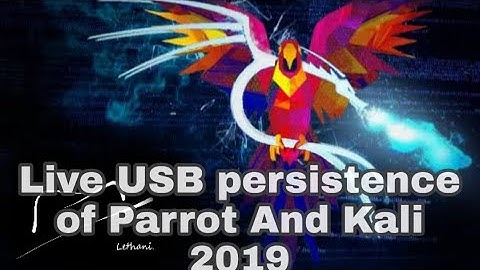 Create a persistent Kali Linux/ Parrot OS  USB Drive [2019]