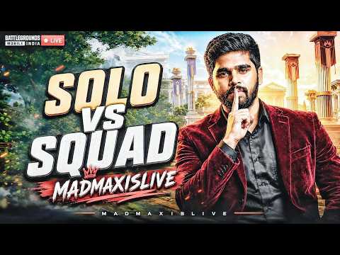 4.4 Update is Here || Solo vs Squad || BGMI Live Gameplay || Madmax is Live