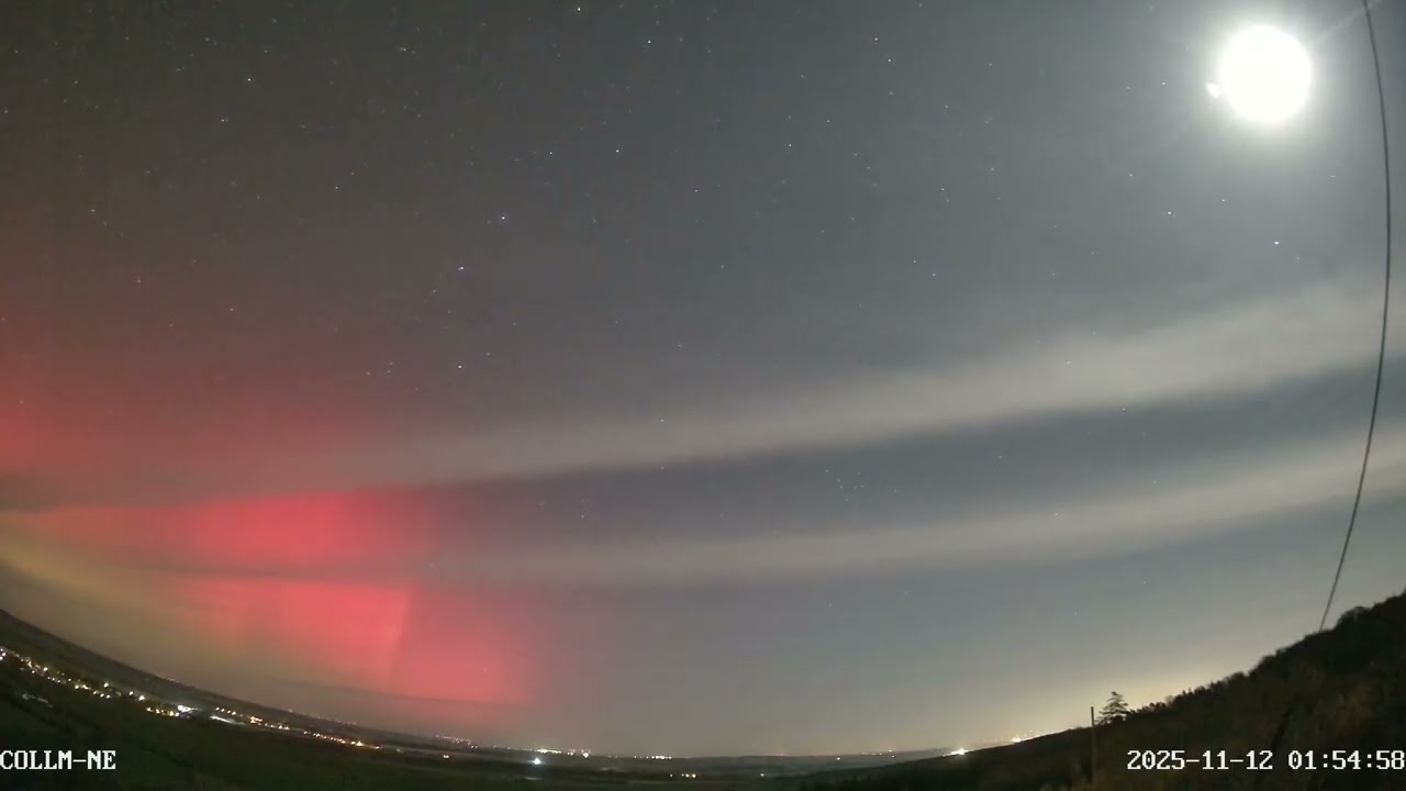 Aurora at Collm after Solar Storm 2025-11-12