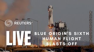 LIVE: Blue Origin's sixth human flight, NS-22, blasts off