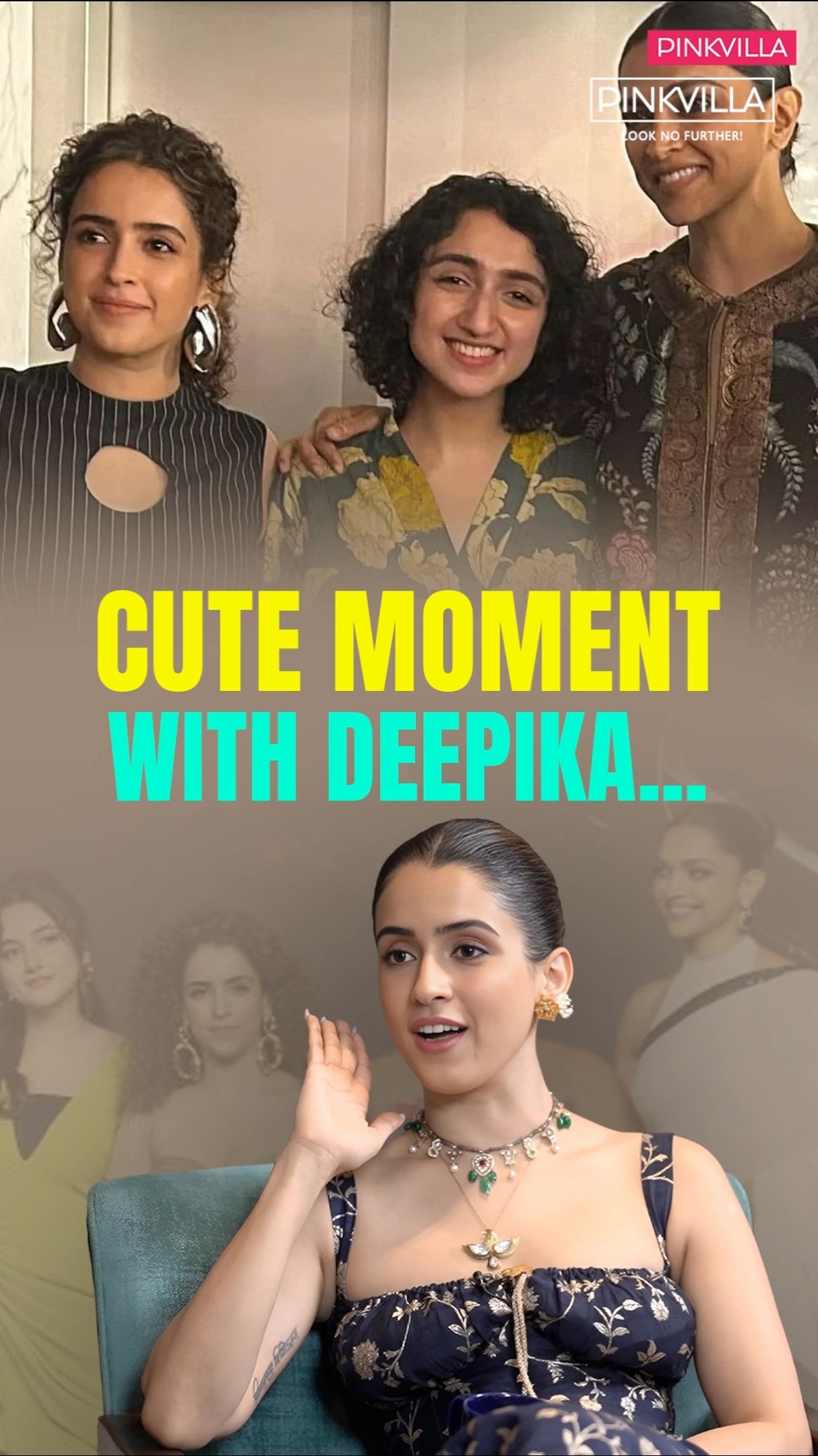 Sanya Malhotra's CUTEST MOMENT With Deepika Padukone | #shorts #bollywood #trending