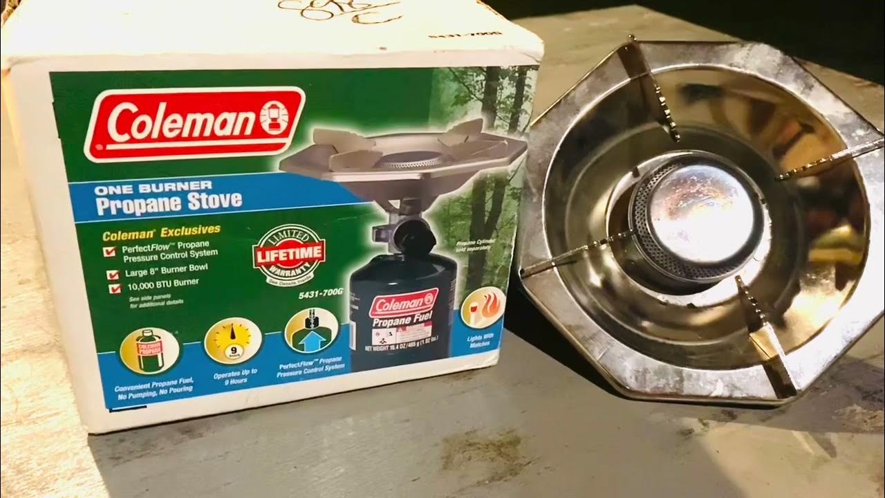 Coleman Portable One Burner Propane 5431-700G Camping Stove 