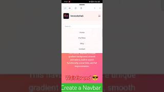 Create a Navbar in 5 second