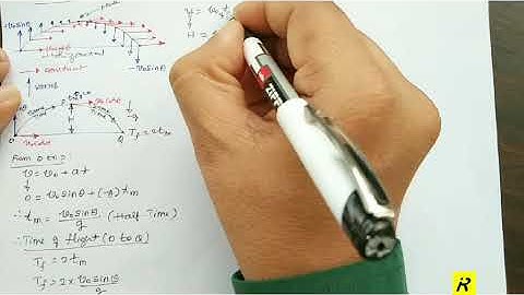 P107 Projectile- time of flight, maximum height & range