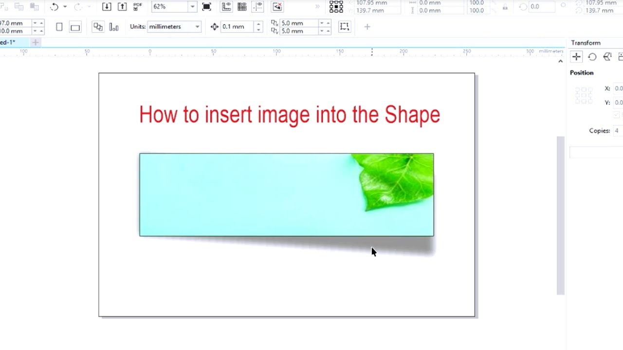How To Insert Image into the Shape in CorelDraw - YouTube