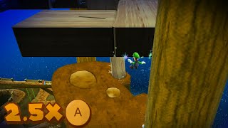 [TAS] SMG: Gold Leaf Comet in 2.5x A Presses [Luigi]