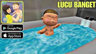 Lucu Banget! Game Bayi Sultan Upin Lagi Mandi | Simulator Bayi Ibu Virtual Gameplay (Android) screenshot 4