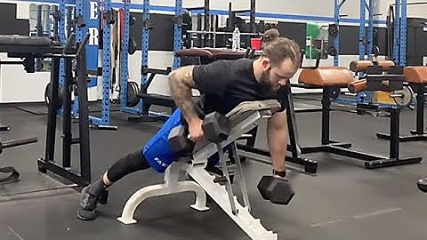 Dumbbell Alternating Chest-Supported Row