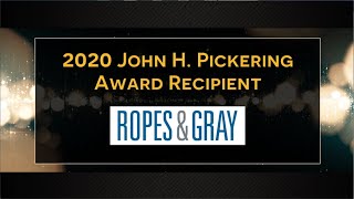 Pbi Awards Show 2020 Pickering Award Ropes Gray