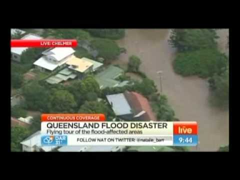 Aerial footage of Chelmer Floods (no sound) 9.45am...