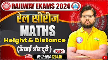 RRB Group D Maths Classes | Railway Maths Class | Height & Distance |  Railway Maths by Aakash Sir