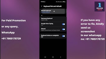 Change Default Keyboard in Samsung S23 fe 5g