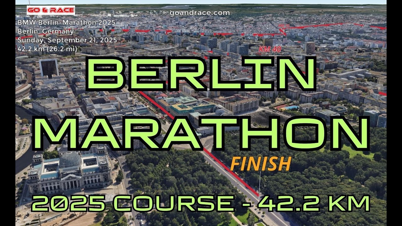 BMW Berlin-Marathon 2025: 3D Video Course Map | 42.2 km - Berlin