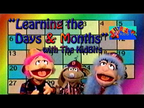 Kidbits Gerbert LEARNING THE DAYS & MONTHS, with The KidBits - YouTube
