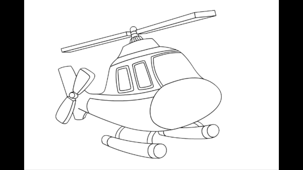 Learn to Draw a Helicopter - YouTube