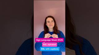 How to sign the alphabet in British Sign Language 🙌🏻 BSL with captions
