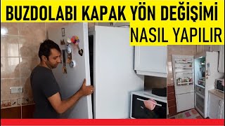 Buzdolabı kapağı yön değişimi nasıl yapılır,buzdolabı kapak yönü değiştirme