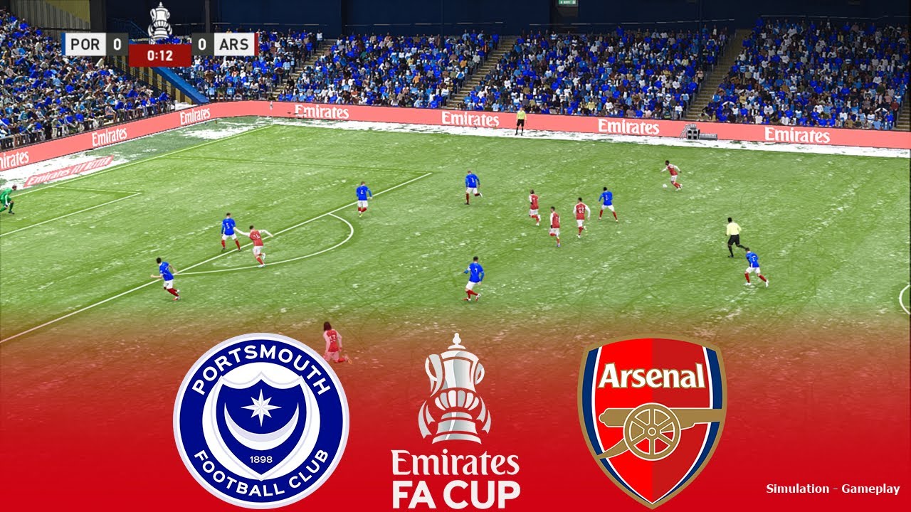 PORTSMOUTH vs ARSENAL Live | FA Cup Emirates 2026 | 11 January 2026 | Simulation PES 2021 Gameplay