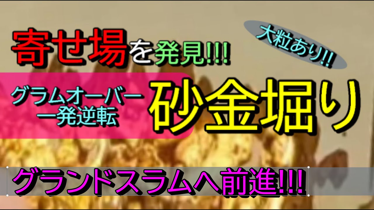 寄せ場編　久しぶりに砂金が溜まる寄せ場に遭遇🥰😍グラムオーバーでした🥰#砂金 #goldpanning #砂金採り #사금