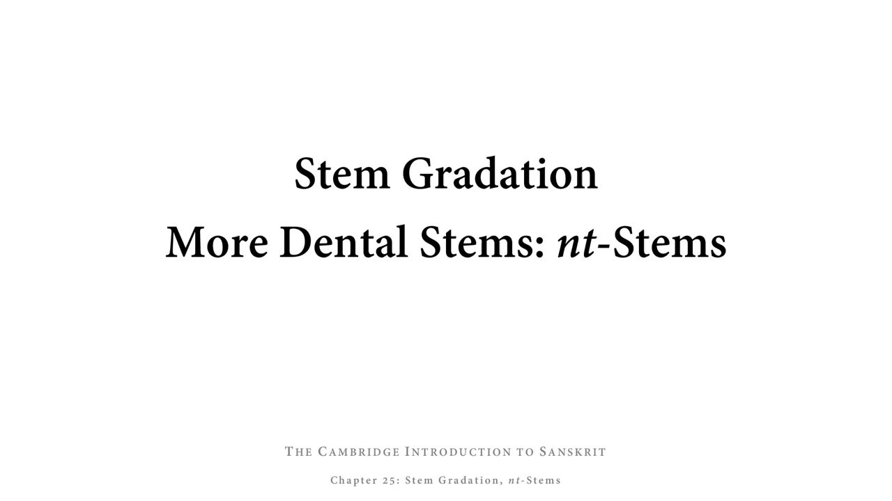 Chapter 25: The Cambridge Introduction to Sanskrit