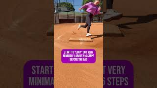 Rounding 1st base #softball #baseball #running