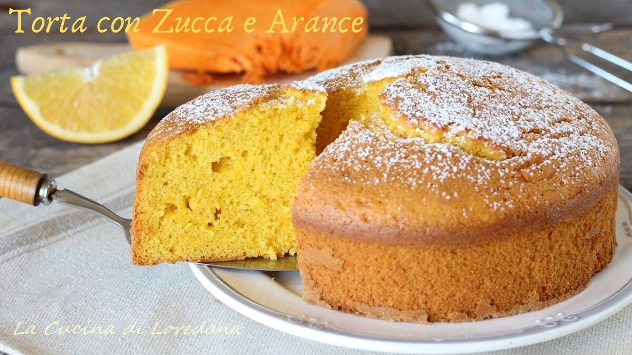 Torta zucca e arance - Pumpkin and orange cake