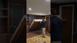 Devonshire MCM Walnut Built-in Murphy bed