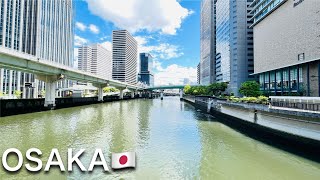 ‍♂Osaka Virtual Tour: Umeda to Dojima, Higobashi(2024)  4K Japan travel video