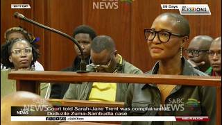 Sarah-Jane Trent was complainant in Duduzile Zuma-Sambudla case: Court told