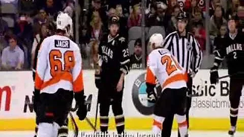 Claude Giroux and Peter Laviolette vs Steve Ott - ...