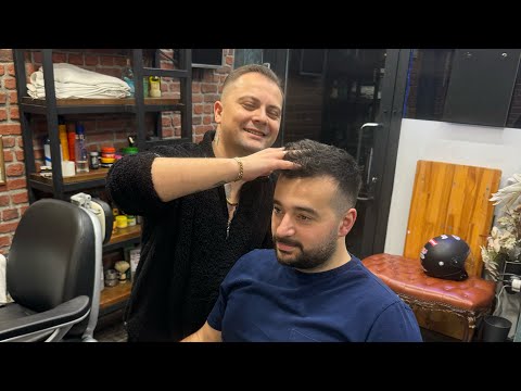 Hair Cut in Real Barber Shop | UnderCut Hair Style