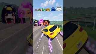 Big & Small Cars vs Gugu Gaga X Rumi X Ishow Speed #beamng #kpop
