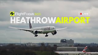 Heathrow Airport Live - Windy Thursday 04th April 2024