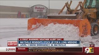 Maysville, Kentucky residents stock up for long weekend