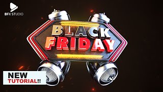 Black Friday. New tutorial  Cinema 4D,Octane