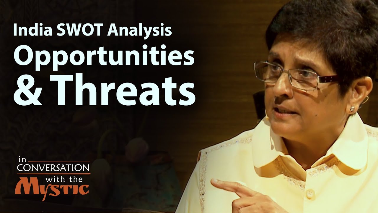 India SWOT Analysis Part 2 - Opportunities and Threats - Dr. Kiran Bedi with Sadhguru - YouTube